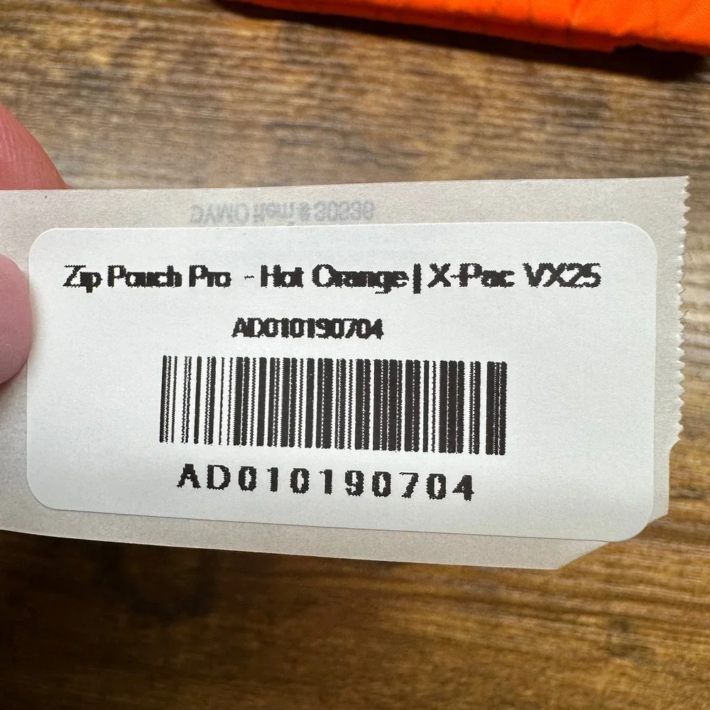 Alpaka Zip Pouch Pro Hot Orange X-Pac VX25 EDC Wallet Organizer AD010190704